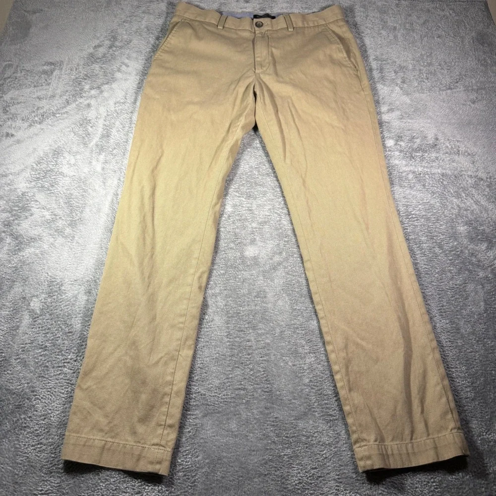 Banana Republic Aiden Fit Chinos Mens 32x32 Tan Khaki Textured Dobby Pants
